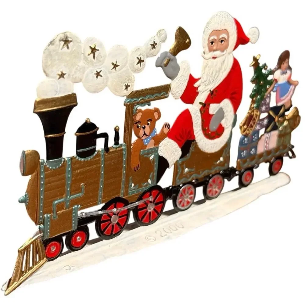 Wilhelm Schweizer Pewter Santa's Locomotive Christmas Express Boxed SC17 2000